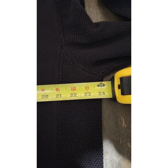 Carbon 2 Cobalt Sweater Mens Sz XL Black 1/4 Button Outdoor Tight Knit Cabincore - Picture 3 of 8